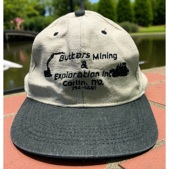 Carlin Nevada Snapback Hat Buttars Gold Mining & Exploration Inc Canvas - Picture 1 of 12
